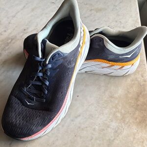 Hoka One One Sneakers - Navy, White, and Orange